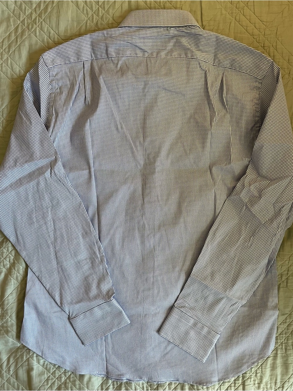 J. CREW Classic Bowery performance stretch dress shirt in Check Blue Size L $98 - Picture 10 of 10